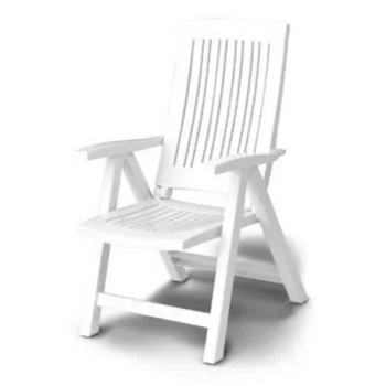 Baštenska stolica Lucrezia podesiva - bela-1 Baštenska stolica Lucrezia podesiva - bela-1